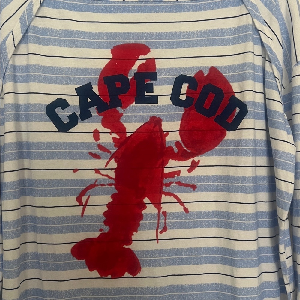Free People Ragabond By The Sea Maxi Tee ~Cape Cod~ size xs NWOT oversized - Picture 5 of 9
